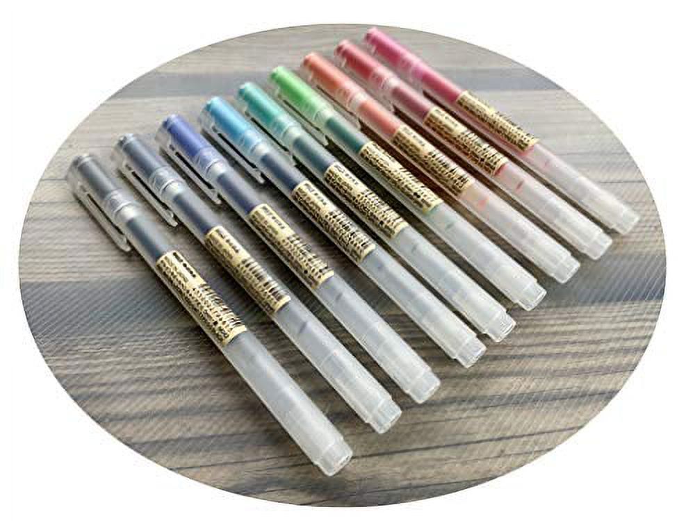 MUJI Gel Ink Ballpoint Pens [05mm] 9-colors Pack